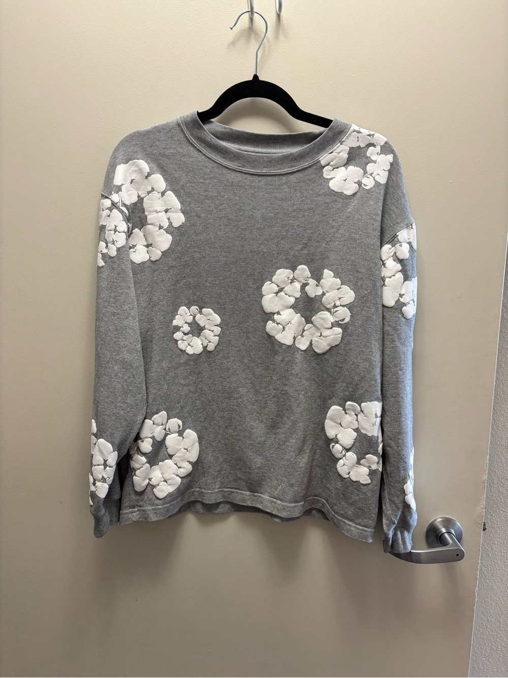 Denim Tears Light Grey Crewneck Sweatshirt